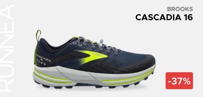 Brooks Cascadia 16 por 87,91€  para hombre y por 89€ para mujer antes 140€ (-43% descuento)