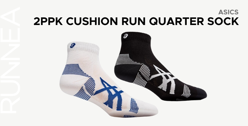 ASICS 2PPK Cushion Run Quarter Sock