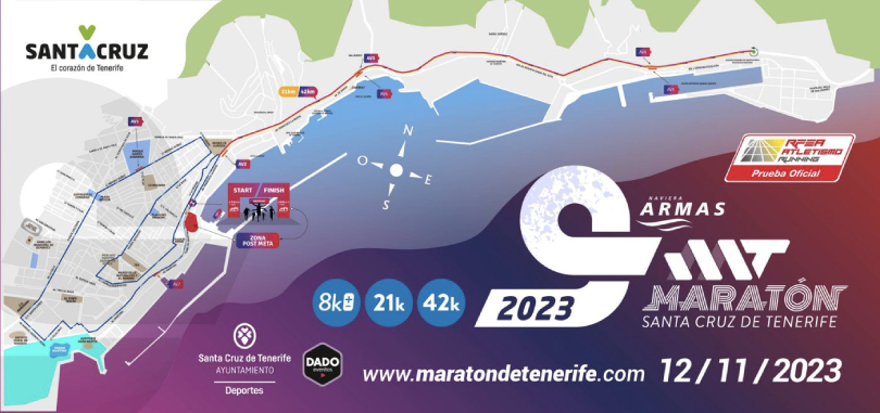 Maratón de Tenerife 2023: Mapa