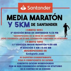 Cartel - Media Maratón de Santander 2023