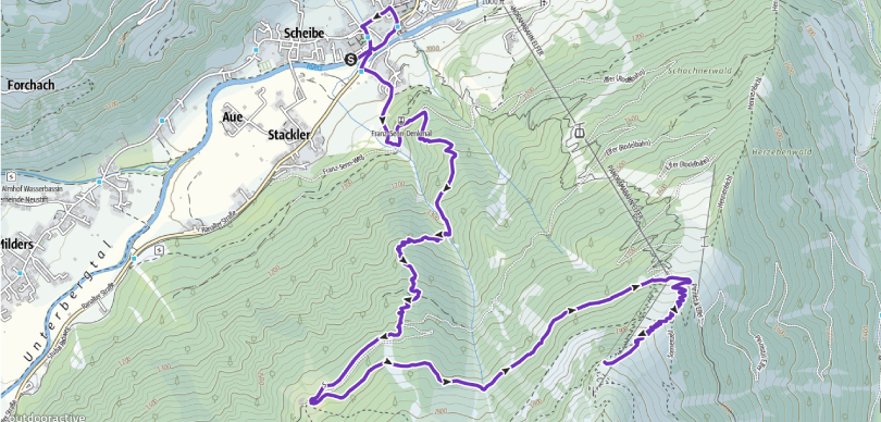 Innsbruck Stubai - Mundial Trail 2023: Mapa Vertical