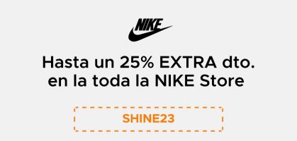 Promoción Nike: Hasta un 25% EXTRA de descuento en toda la web ¡sólo para members! 