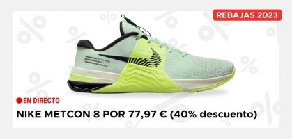 Nike Metcon 8 por 77,97€, antes 129,99€ (tallas disponibles)