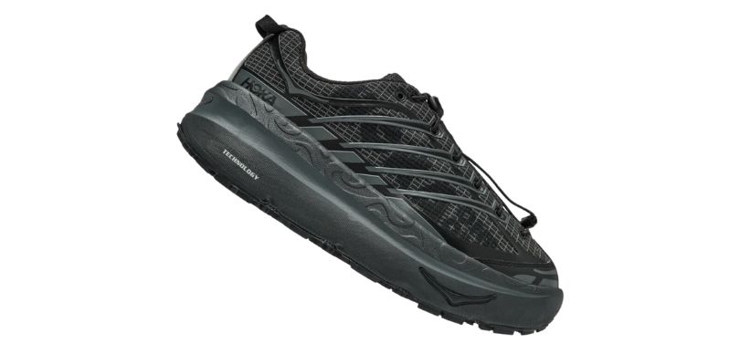 Chinelos item hoka ORA Recovery Slide 2 preto: Perfil