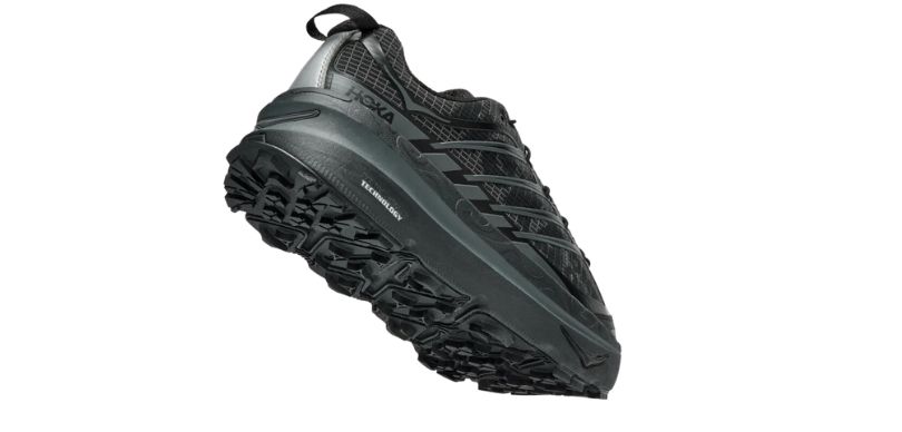 Chinelos item hoka ORA Recovery Slide 2 preto: Talonera