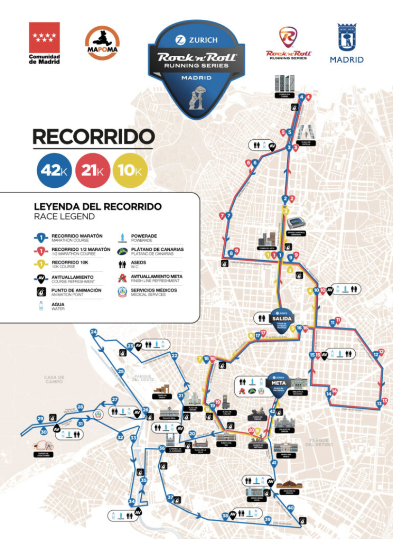 Maratón de Madrid 2024: Mapa
