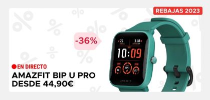 Amazfit Bip U Pro desde 44,90€ antes 70€ (-36% de descuento), reloj inteligente GPS de iniciación