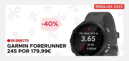 Garmin Forerunner 245 por 179,99€ antes 300€ (-40% de descuento)