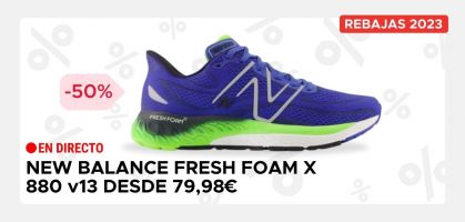 New Balance Fresh Foam X 880 v13 desde 79,98€ antes 160€ (-50% de descuento)