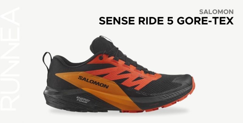 Salomon Sense Ride 5 Gore-tex negro zapatillas trail running hombre