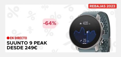 Suunto 9 Peak por 249€ antes 699€ (-64% de descuento), reloj GPS outdoor de larga duración