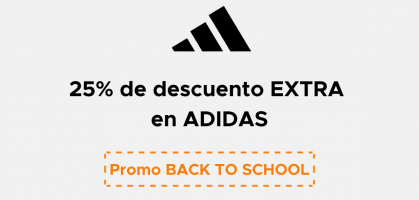 Compra 2 productos y consigue un 25% de descuento EXTRA en Adidas