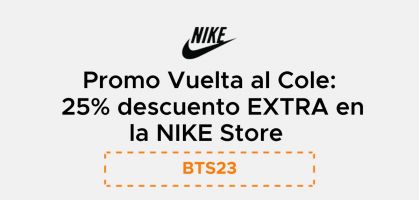 Promoción de Vuelta al cole en Nike Store: ¡Compra 2 productos y consigue un 25% de descuento EXTRA con el código: BTS23!