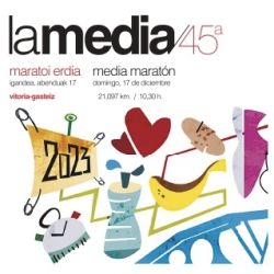 Cartel -  Media Maratón de Vitoria-Gasteiz 2023