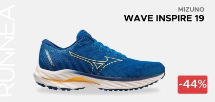 Mizuno Wave Inspire 19 por 89€ antes 160€ (-44% de descuento)