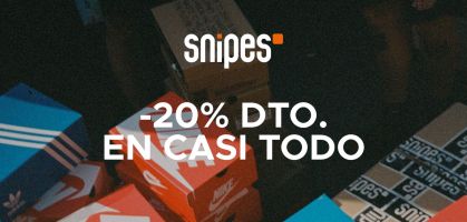 Snipes tiene al -20% casi todos sus productos de las principales marcas: adidas, Nike, New Balance, Reebok,...