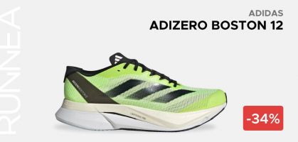 adidas Adizero Boston 12 desde 104,95€ antes 160€ (-34% de descuento)