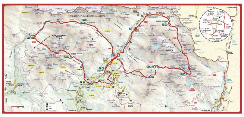 Gran Trail Aneto Posets 2024: Mapa