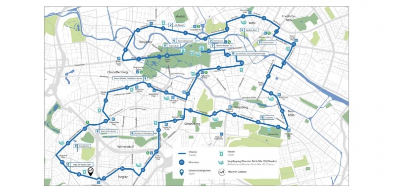 Maratón de Berlín 2024: Mapa