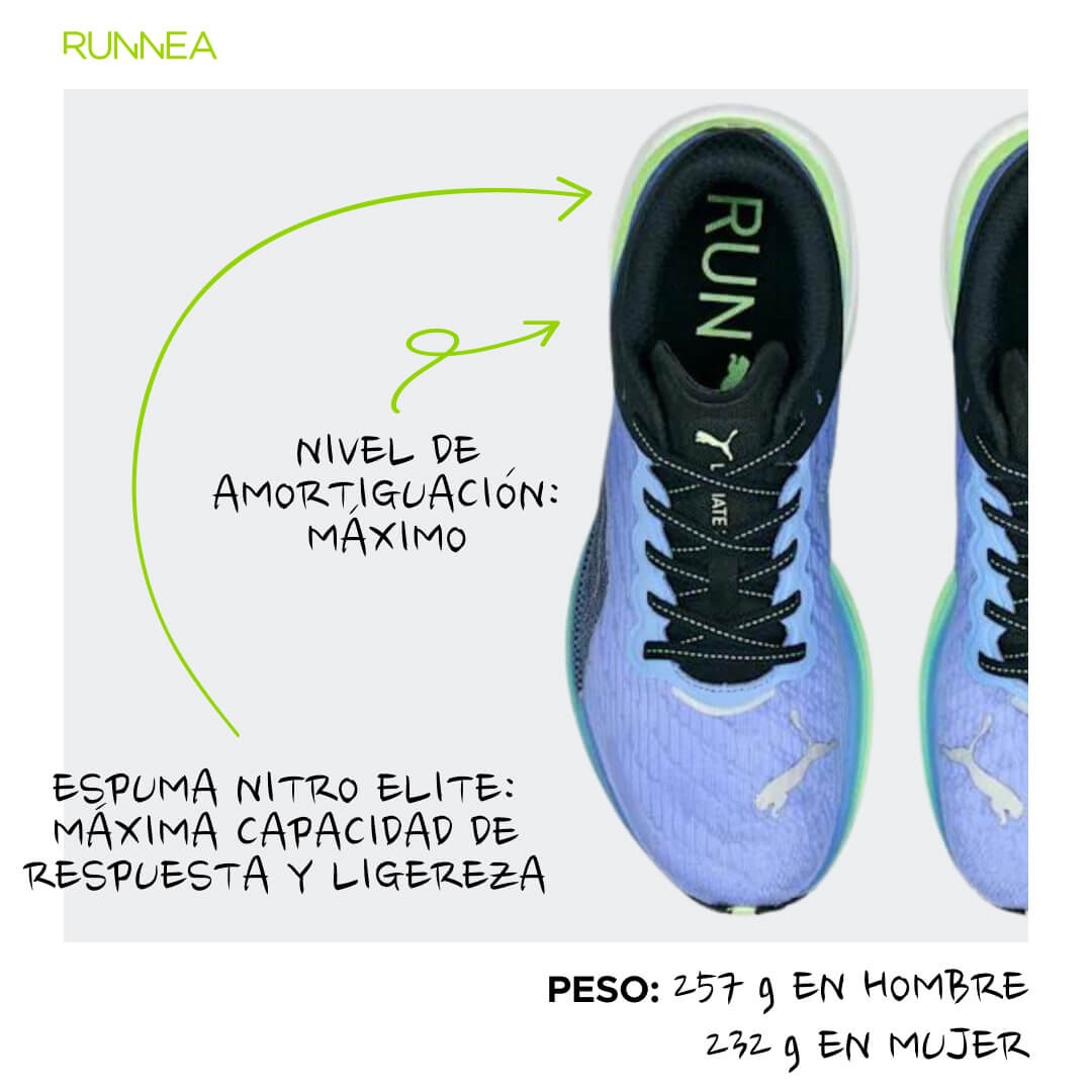 Puma Deviate Nitro 2 - Negro - Zapatillas Running Hombre