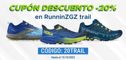 -20% de descuento en Tokyo trail running en RunningZGZ con código descuento exclusivo