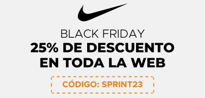 ¡-25% de descuento en toda la web! Comienza el Black Friday en Nike 