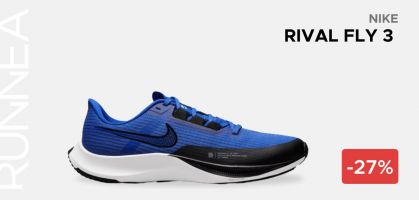 Nike Rival Fly 3 por 72,99€ antes 100€ (-27% de descuento)