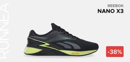 Reebok Nano X3 por 88,05€ antes 140€ (-37% de descuento)