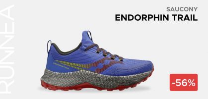 Saucony Endorphin Trail por 79,94€ antes 180€ (-56% descuento)