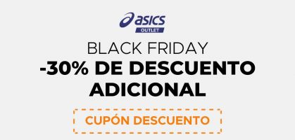 Black Friday en ASICS Outlet: ¡Disfruta de hasta un 30 % de descuento adicional!