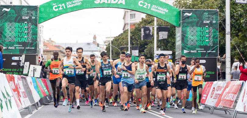 Media Maratón Coruña 21 2024: Salida