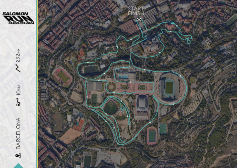 Salomon Run Barcelona 2024: Mapa 10k