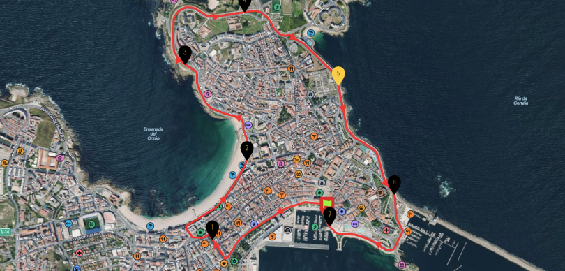 San Silvestre Coruña 2023: Mapa