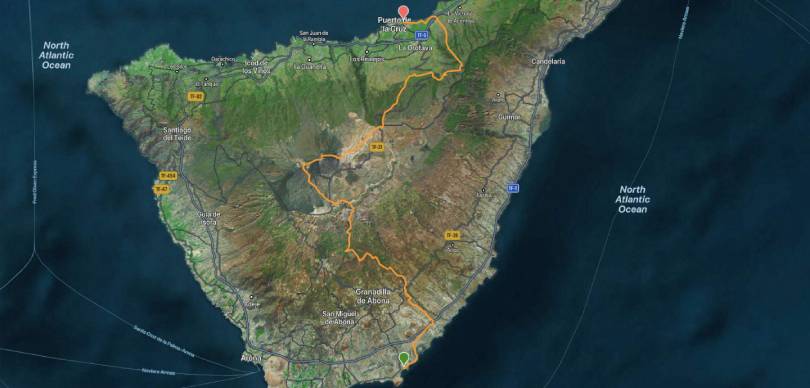 Tenerife Bluetrail by UTMB 2024: Mapa