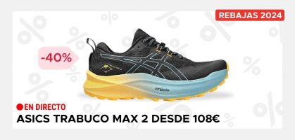 ASICS Trabuco Max 2 por 108€ antes 180€ (-40% de descuento)