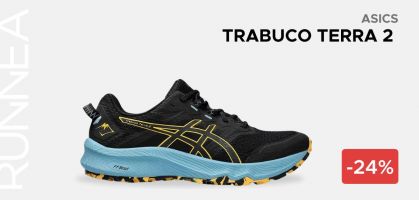 ASICS Trabuco Terra 2 desde 84€ antes 110€ (-24% descuento) en tienda oficial ASICS