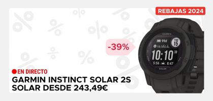 Garmin Instinct 2S Solar por 243,49€ antes 400€ (-39% descuento)