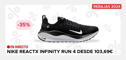 Nike InfinityRN 4 por 103,69€ antes 160€ (-35% de descuento) 