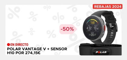 Polar Vantage V + Sensor H10 por 274,15€ antes 549,90€ (-50% de descuento)