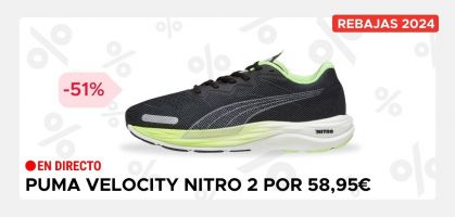 PUMA Velocity Nitro 2 por 58,95€ antes 120€ (-51% de descuento)