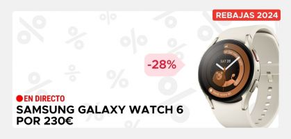 Samsung Galaxy Watch 6 por 230€ antes 319€ (-28% de descuento), smartwatch perfecto para cumplir tus objetivos de bienestar