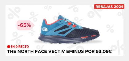 The North Face Vectiv Eminus desde 53,09€ antes 130€ (-65% de descuento), aplica el código STARTRUN2024 en Alltricks