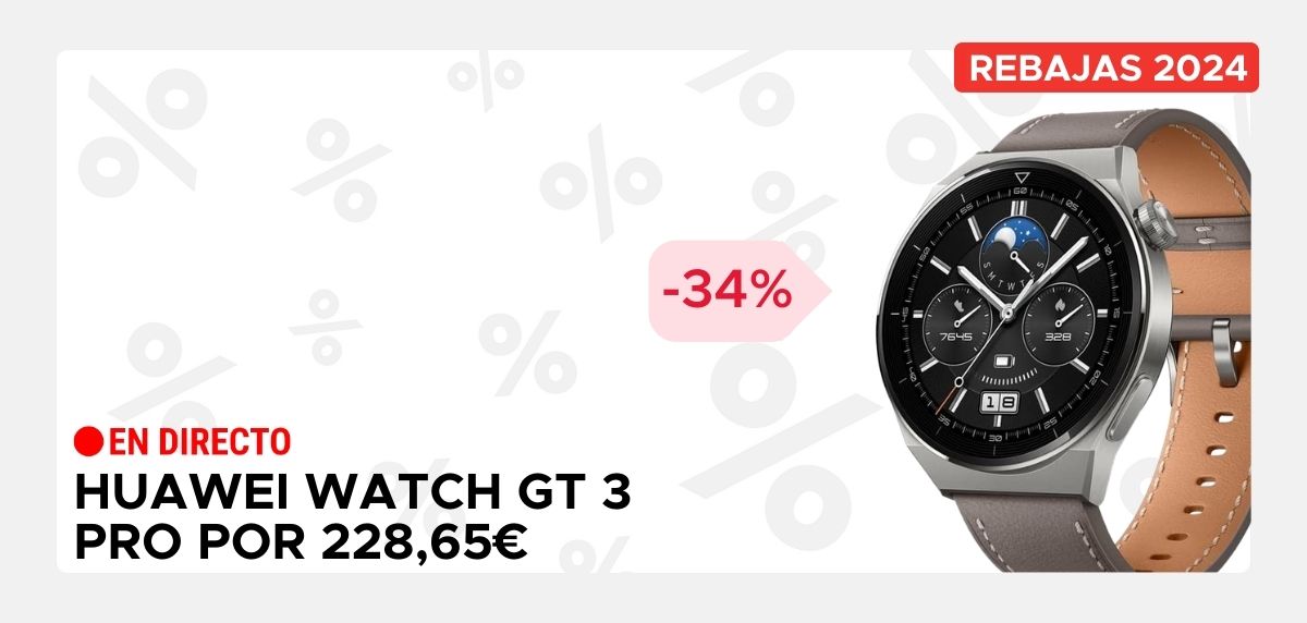 Ofertas del día más destacada de las rebajas de invierno 2024 - Huawei Watch GT 3 Pro