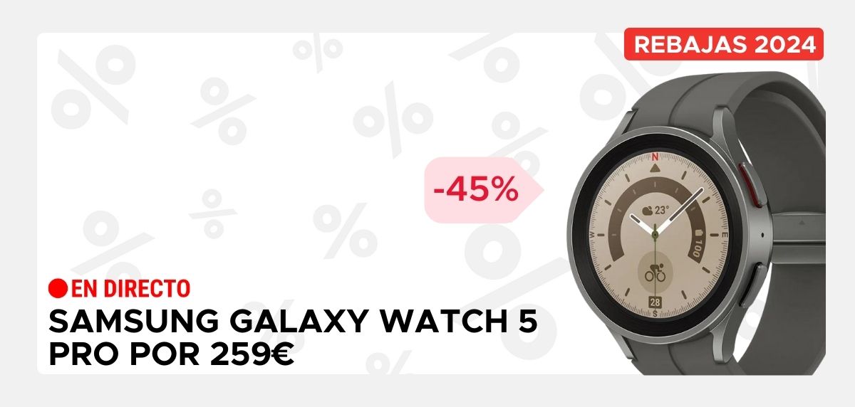 Ofertas del día más destacada de las rebajas de invierno 2024 - Samsung Galaxy Watch 5 Pro