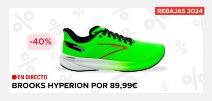 Brooks Hyperion por 89,99€ antes 150€ (-40% de descuento)