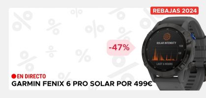 Garmin Fenix 6 Pro Solar desde 449€ antes 849€ (-47% de descuento)