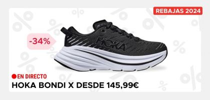 Hoka Bondi X por 145,99€ antes 220€ (-34% de descuento)