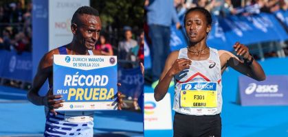 Clasificación Maratón Sevilla 2024: Deresa Geleta, con récord de la prueba, y Azmera Gebru, ganadores  en la perla del Guadalquivir