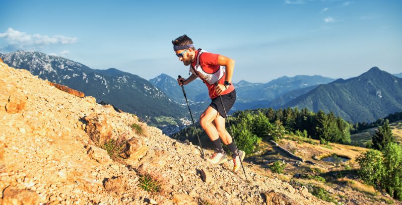 entrainement d'endurance en montagne : Bâtons
