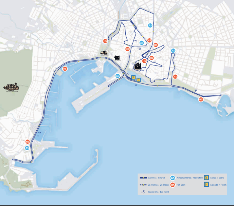 Palma Marathon Mallorca 2024: Mapa